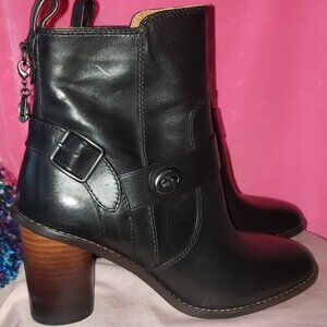 Coach Moto Bootie Heel